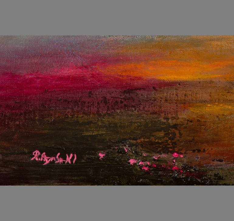 Original Abstract Landscape Painting by Rikka AYASAKI