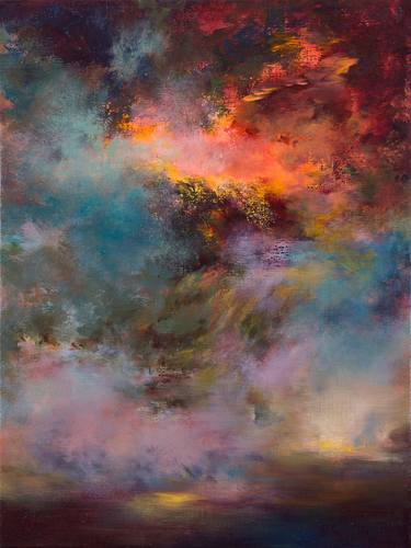 Original Abstract Landscape Painting by Rikka Ayasaki
