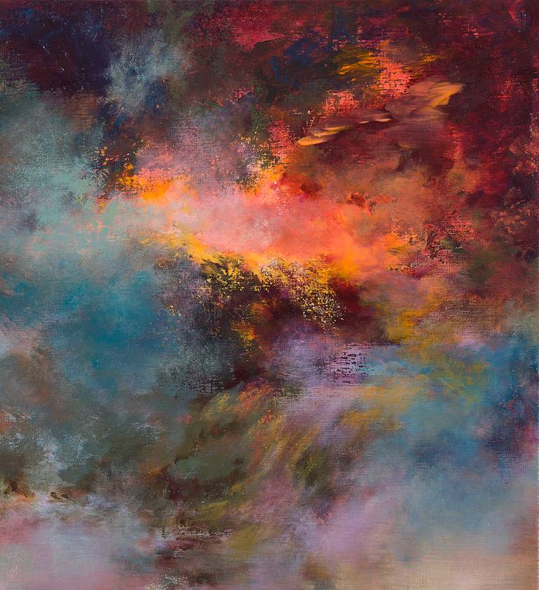 Original Abstract Landscape Painting by Rikka Ayasaki