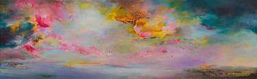 Original Abstract Landscape Paintings by Rikka AYASAKI