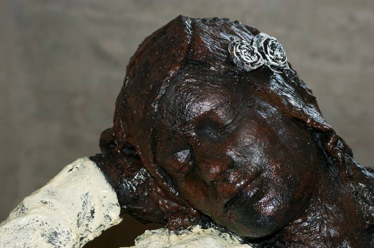 Original Realism People Sculpture by Denise Sanna