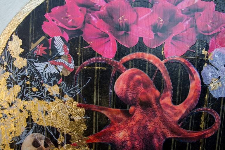 Original Modernism Animal Collage by Denise Sanna