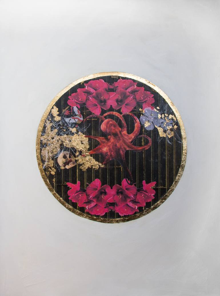 Original Modernism Animal Collage by Denise Sanna