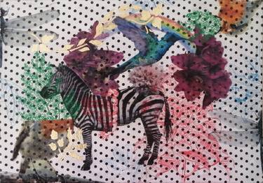 Original Animal Collage by Denise Sanna