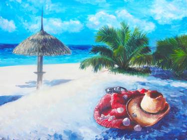 Print of Impressionism Beach Paintings by Viliana Atanasova