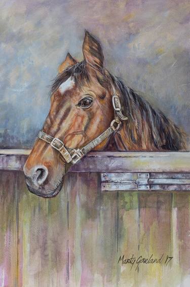 Print of Horse Paintings by Marty Garland