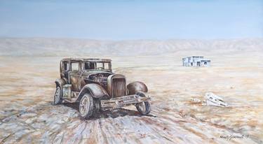 Print of Expressionism Automobile Paintings by Marty Garland