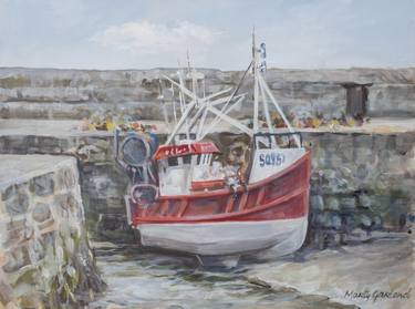 Print of Expressionism Boat Paintings by Marty Garland