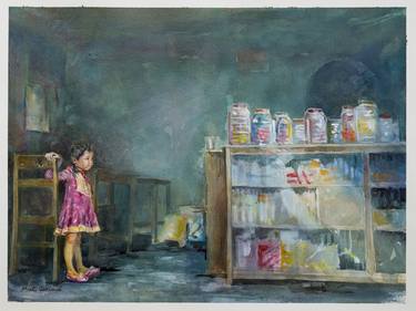 Original Figurative Kids Paintings by Marty Garland