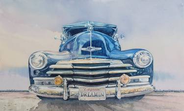 Print of Automobile Paintings by Marty Garland
