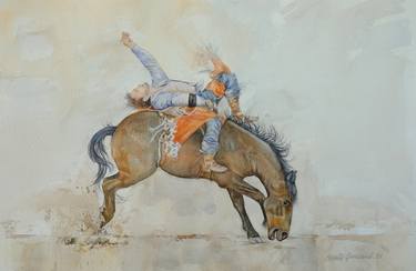 Original Figurative Horse Paintings by Marty Garland