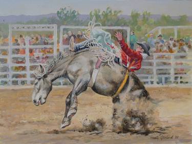 Print of Figurative Horse Paintings by Marty Garland