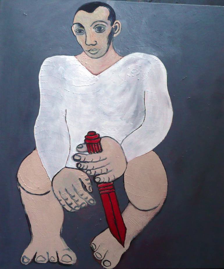 Original Figurative People Painting by Eva Bosch