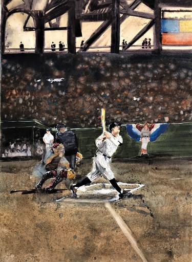 Original Figurative Sports Paintings by Michael Sessions