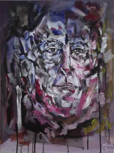 Print of Expressionism Men Paintings by Wadih Maalouf