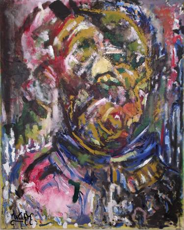 Print of Abstract Expressionism Portrait Paintings by Wadih Maalouf