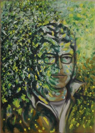 Illusionary figure- FOLIAR SELF PORTRAIT-Extracting shapes and forms from lebanese nature thumb