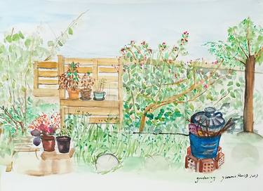 Original Documentary Garden Drawings by YVONNE KOO