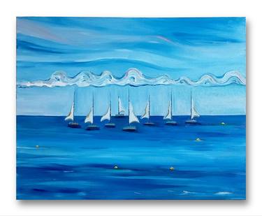 Original Sailboat Paintings by YVONNE KOO