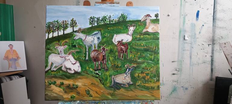 Original Figurative Animal Painting by Yvonne Koo