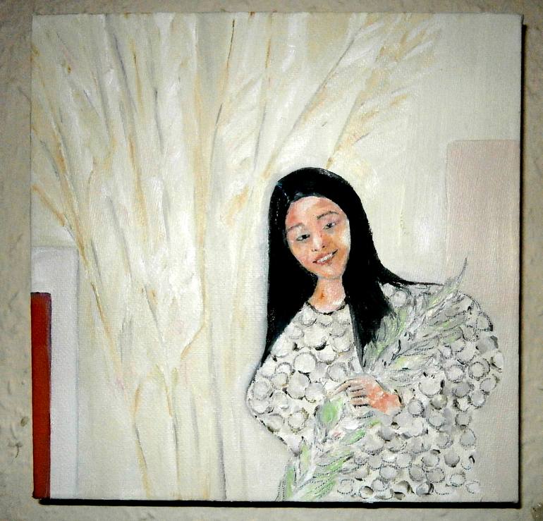 Original Fine Art Portrait Painting by YVONNE KOO