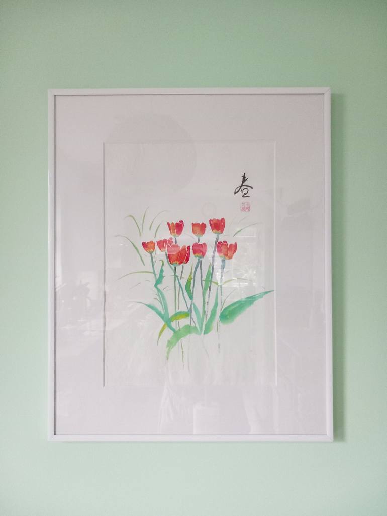 Original Floral Painting by YVONNE KOO