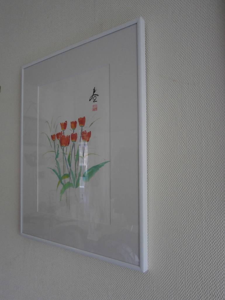 Original Floral Painting by YVONNE KOO