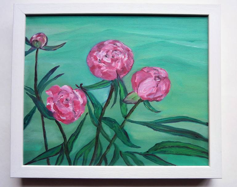 Original Fine Art Floral Painting by YVONNE KOO