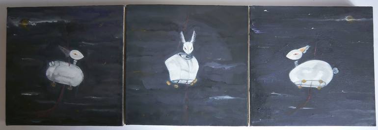 Original Surrealism Animal Painting by Yvonne Koo