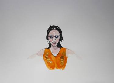 Original Fine Art Popular culture Drawings by YVONNE KOO