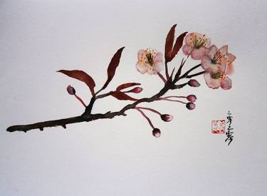 Original Fine Art Floral Paintings by YVONNE KOO