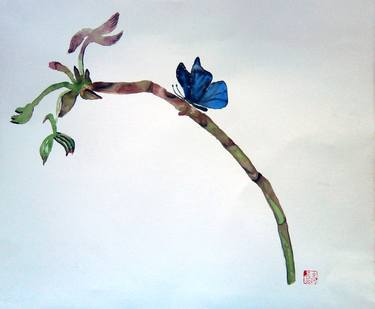 Original Fine Art Floral Paintings by YVONNE KOO