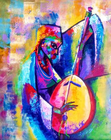 Original Abstract Paintings by Tunde Afolayan Famous