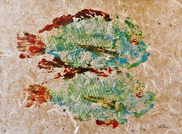 Print of Abstract Fish Paintings by Steve Gibson