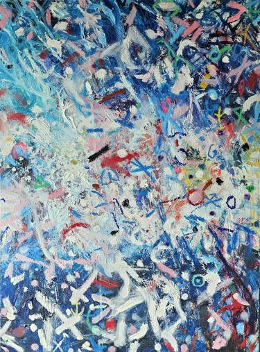 Original Abstract Expressionism Abstract Painting by Philip Alsican