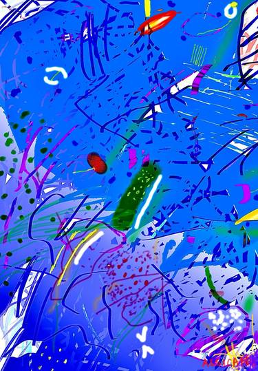 Original Abstract Expressionism Abstract Digital by Philip Alsican
