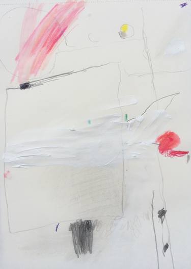 Original Abstract Expressionism Abstract Drawings by Philip Alsican
