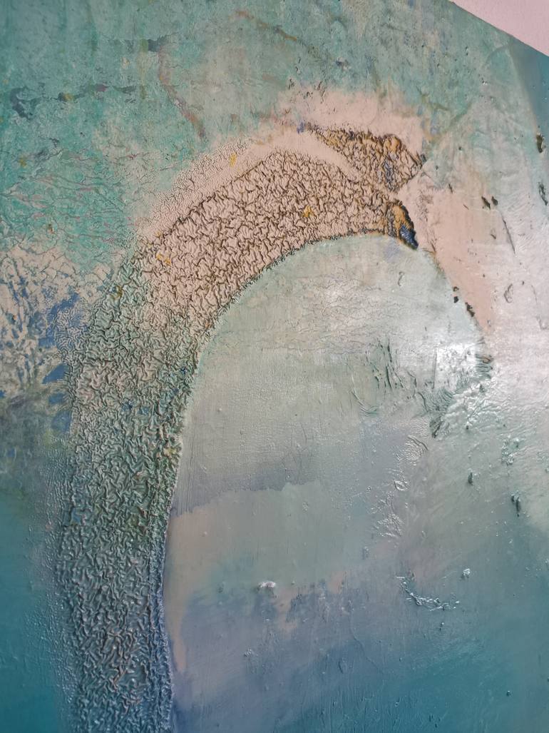 Original Abstract Expressionism Abstract Painting by Anna Maria Papadimitriou