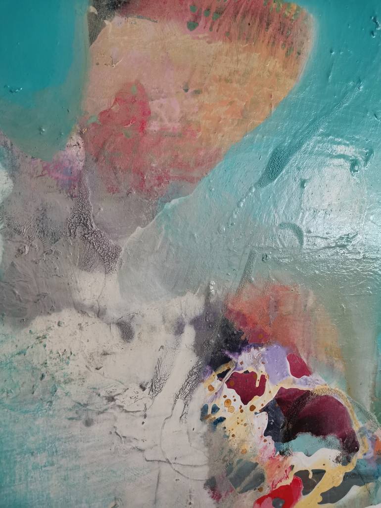 Original Abstract Expressionism Abstract Painting by Anna Maria Papadimitriou