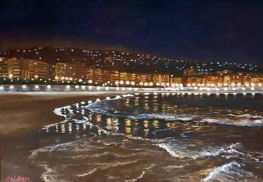 Original Impressionism Beach Paintings by Cristina Del Rosso