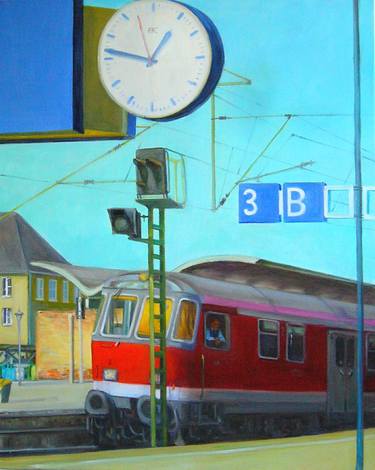 Print of Train Paintings by Cristina Del Rosso