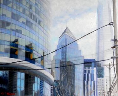 Original Realism Cities Paintings by Cristina Del Rosso