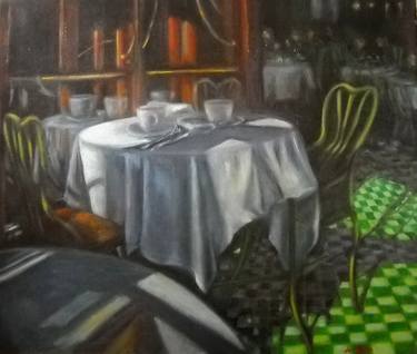 Print of Realism Interiors Paintings by Cristina Del Rosso