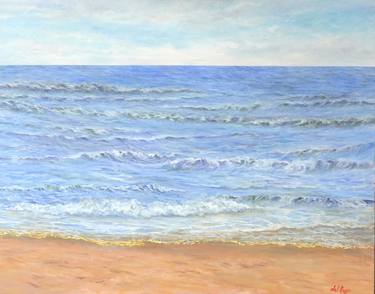 Print of Seascape Paintings by Cristina Del Rosso