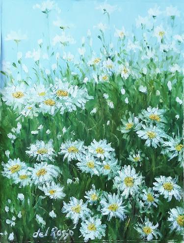 Original Floral Painting by Cristina Del Rosso