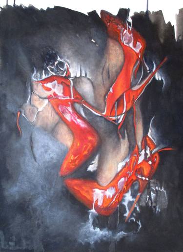 Print of Figurative Erotic Paintings by Liliana Esperanza