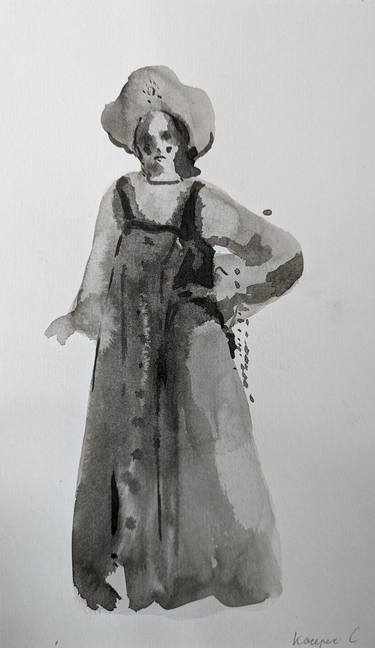 Print of Realism Women Drawings by Sabina Cáceres