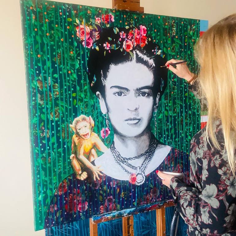 Original Figurative Pop Culture/Celebrity Painting by Raquel Gralheiro