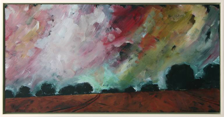 Original Abstract Landscape Painting by Paul West