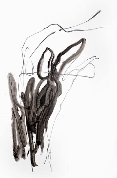 Original Abstract Expressionism Abstract Drawings by Roy Aurinko